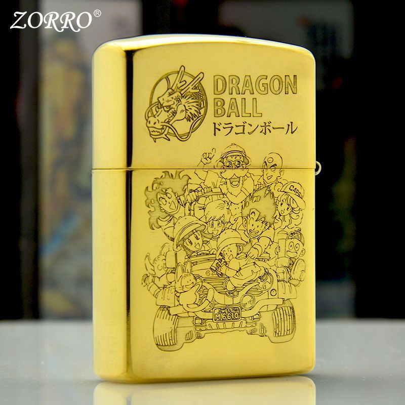 Dragon Ball Goku and Bulma Engraved Lighter Zippo